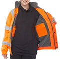 HIGH VISIBILITY FLEECE LINED BOMBER JACKET - VoltPPE
