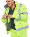 HIGH VISIBILITY FLEECE LINED BOMBER JACKET - VoltPPE