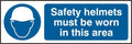 SAFETY HELMETS MUST BE WORN SIGN - VoltPPE