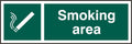SMOKING AREA SIGN - VoltPPE