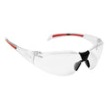 STEALTH™ 8000 CLEAR SAFETY SPECS - CLEAR / RED - VoltPPE